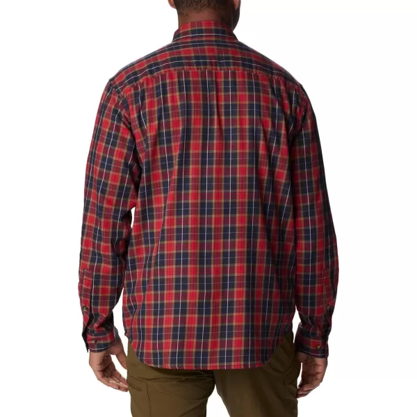 Columbia Mens Vapor Ridge Iii Long Sleeve ShirtCollegiate Navy Balanced Tartan