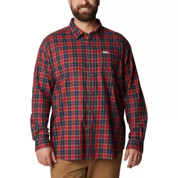 Columbia Mens Vapor Ridge Iii Long Sleeve ShirtCollegiate Navy Balanced Tartan