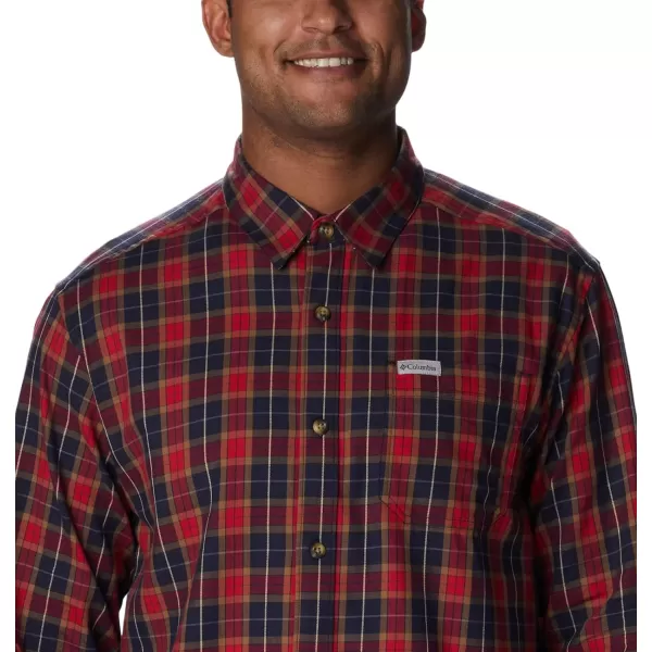 Columbia Mens Vapor Ridge Iii Long Sleeve ShirtCollegiate Navy Balanced Tartan