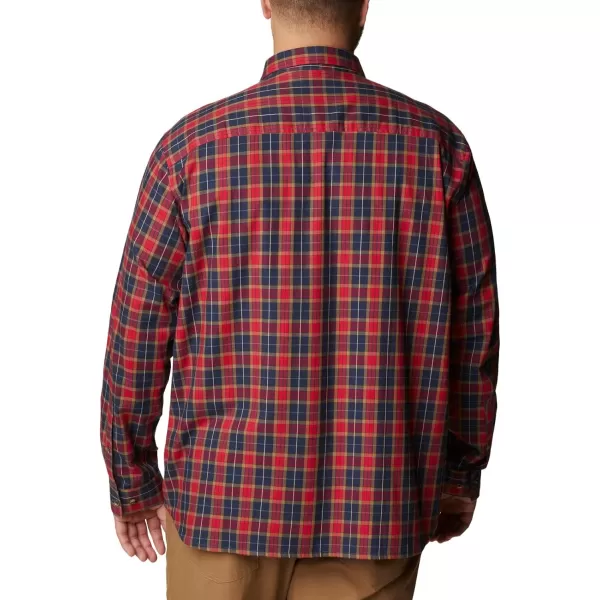 Columbia Mens Vapor Ridge Iii Long Sleeve ShirtCollegiate Navy Balanced Tartan