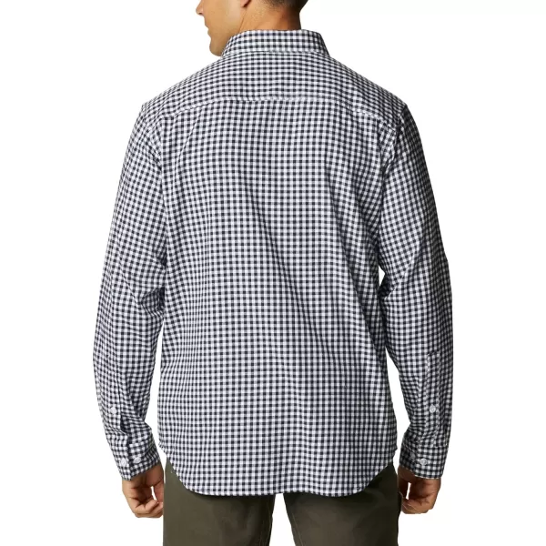 Columbia Mens Vapor Ridge Iii Long Sleeve ShirtCollegiate Navy Gingham