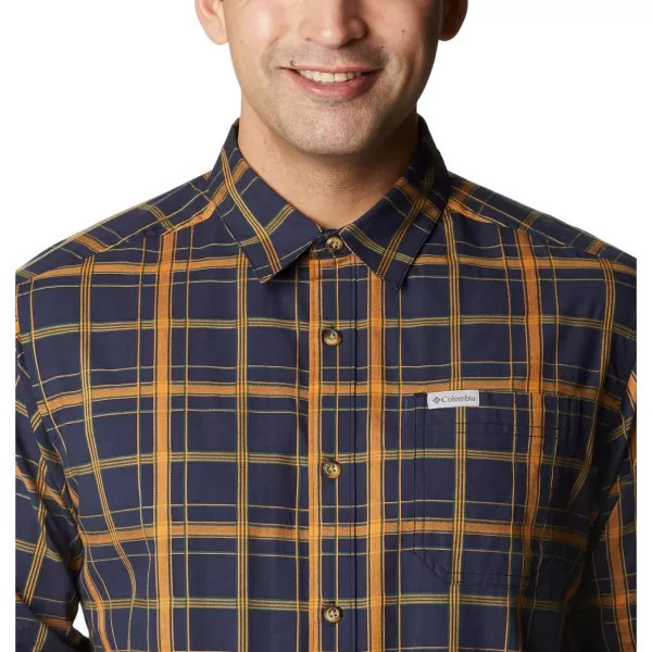 Columbia Mens Vapor Ridge Iii Long Sleeve ShirtCollegiate Navy Tartan