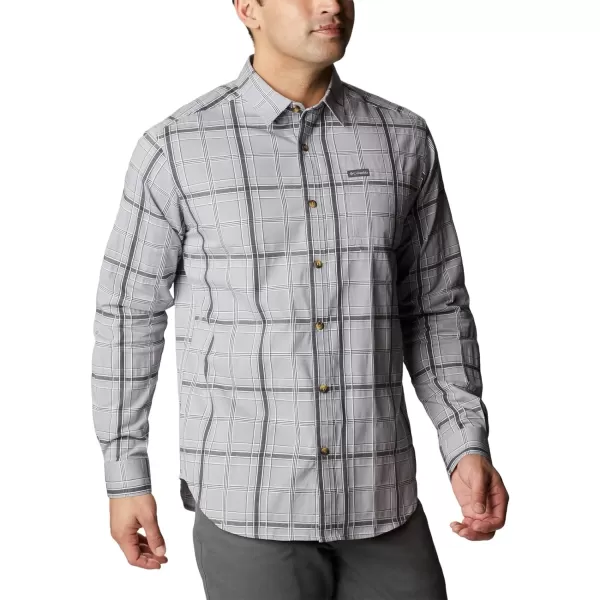 Columbia Mens Vapor Ridge Iii Long Sleeve ShirtColumbia Grey Tartan