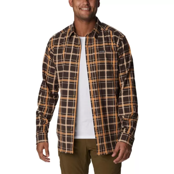 Columbia Mens Vapor Ridge Iii Long Sleeve ShirtCordovan Tartan