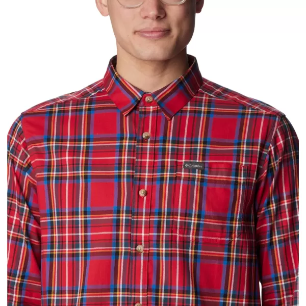 Columbia Mens Vapor Ridge Iii Long Sleeve ShirtMountain Red Csc Tartan