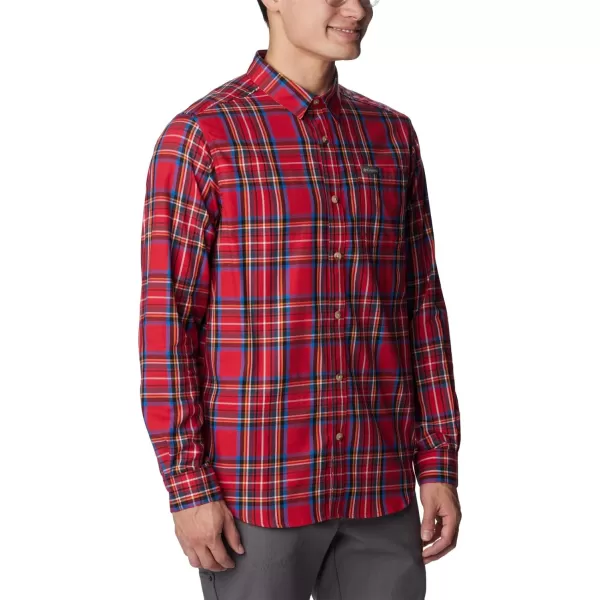 Columbia Mens Vapor Ridge Iii Long Sleeve ShirtMountain Red Csc Tartan