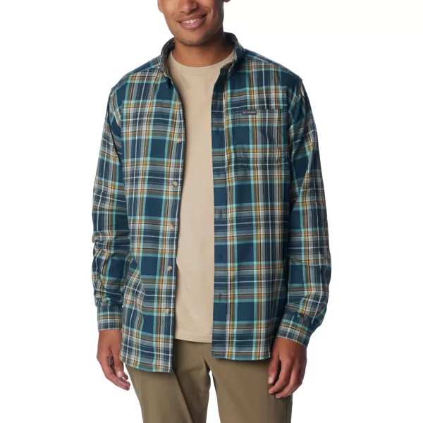 Columbia Mens Vapor Ridge Iii Long Sleeve ShirtNight Wave Csc Tartan