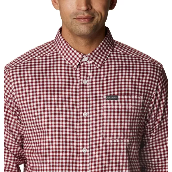 Columbia Mens Vapor Ridge Iii Long Sleeve ShirtRed Jasper Gingham