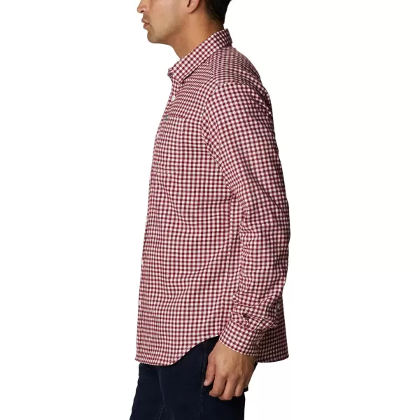 Columbia Mens Vapor Ridge Iii Long Sleeve ShirtRed Jasper Gingham