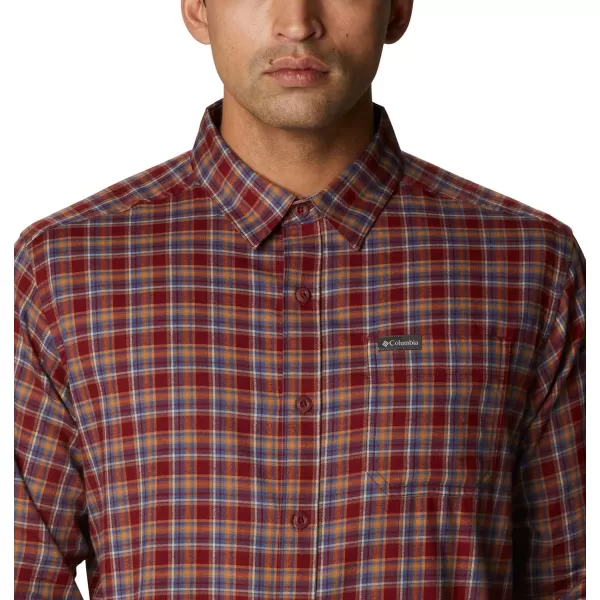 Columbia Mens Vapor Ridge Iii Long Sleeve ShirtRed Jasper Mini Multi Check