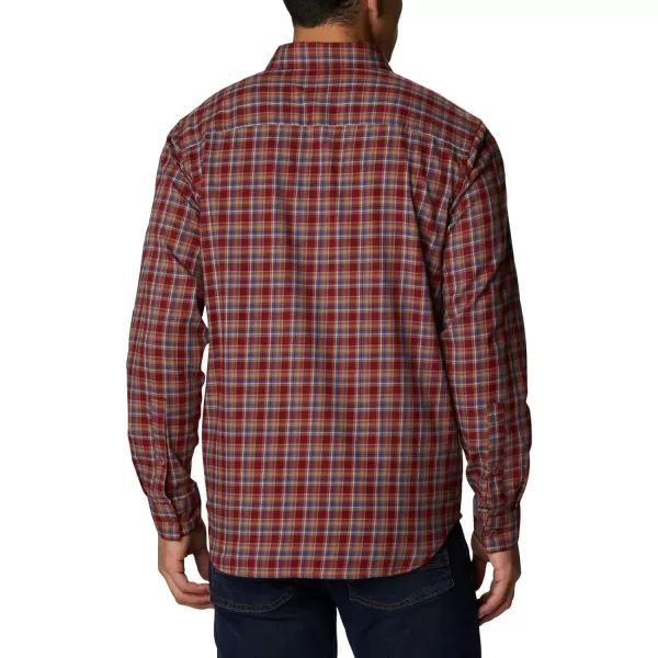 Columbia Mens Vapor Ridge Iii Long Sleeve ShirtRed Jasper Mini Multi Check