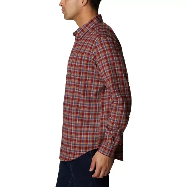 Columbia Mens Vapor Ridge Iii Long Sleeve ShirtRed Jasper Mini Multi Check