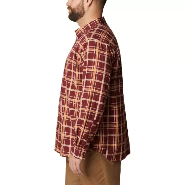 Columbia Mens Vapor Ridge Iii Long Sleeve ShirtRed Jasper Tartan