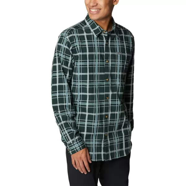 Columbia Mens Vapor Ridge Iii Long Sleeve ShirtSpruce Tartan