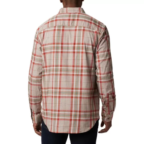 Columbia Mens Vapor Ridge Iii Long Sleeve ShirtTusk Multi Plaid