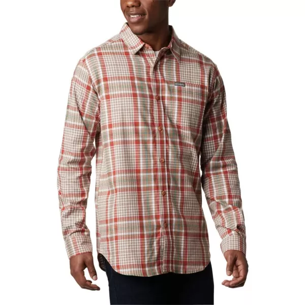 Columbia Mens Vapor Ridge Iii Long Sleeve ShirtTusk Multi Plaid