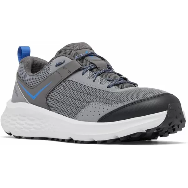 Columbia Mens Vertisol Trail Hiking ShoeTitanium Grey SteelVivid Blue