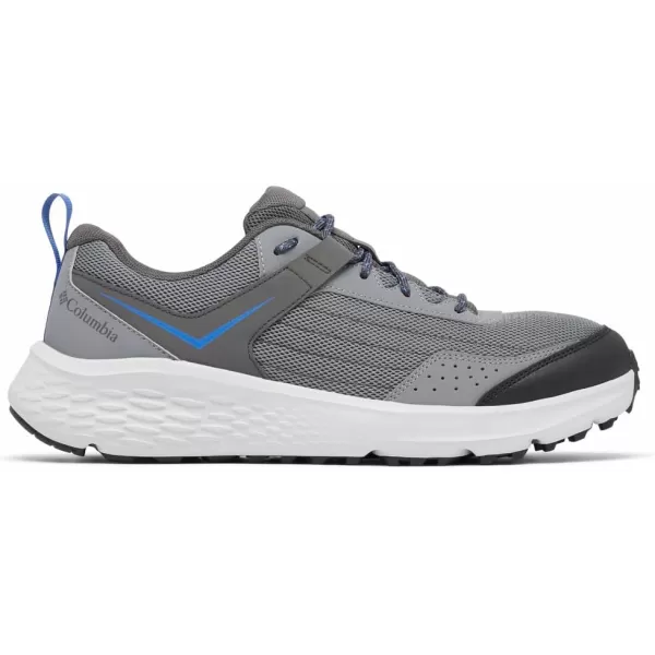 Columbia Mens Vertisol Trail Hiking ShoeTitanium Grey SteelVivid Blue