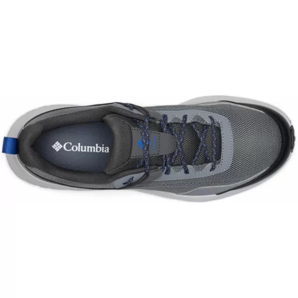 Columbia Mens Vertisol Trail Hiking ShoeTitanium Grey SteelVivid Blue