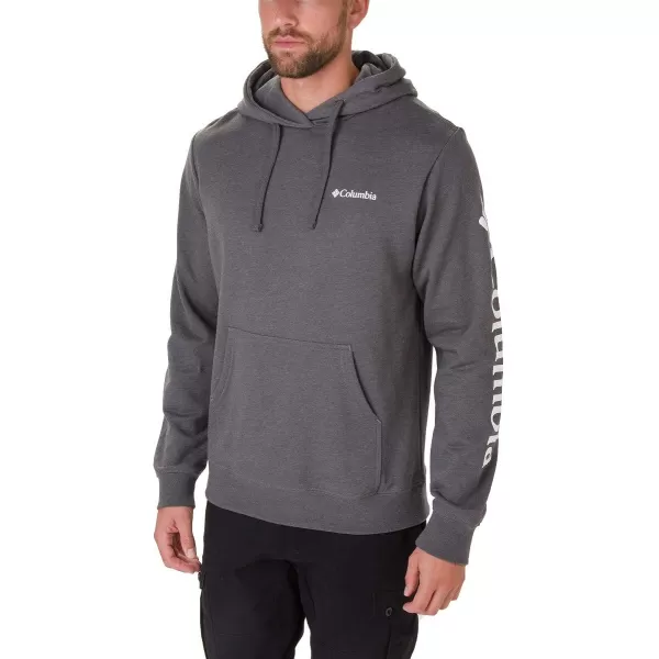 Columbia Mens Viewmont Ii Sleeve Graphic HoodieCharcoal Heather