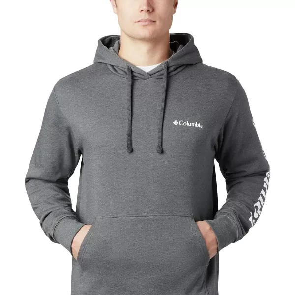 Columbia Mens Viewmont Ii Sleeve Graphic HoodieCharcoal Heather