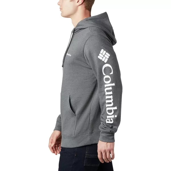 Columbia Mens Viewmont Ii Sleeve Graphic HoodieCharcoal Heather