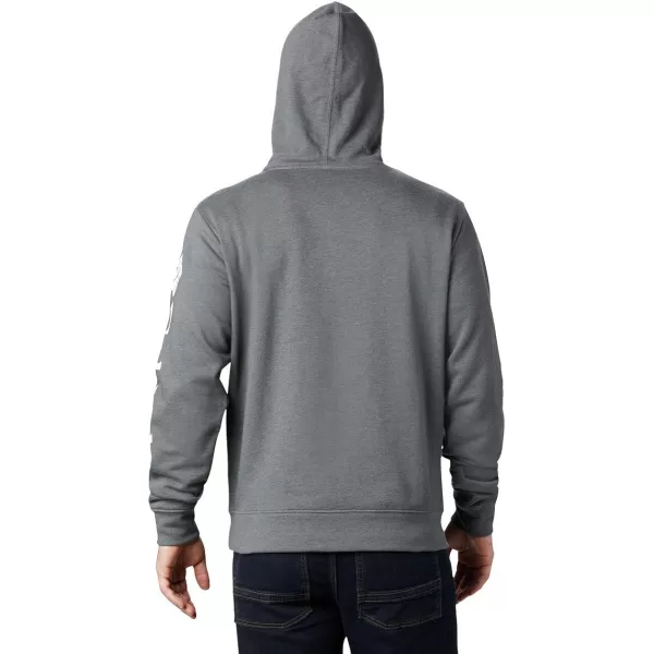 Columbia Mens Viewmont Ii Sleeve Graphic HoodieCharcoal Heather