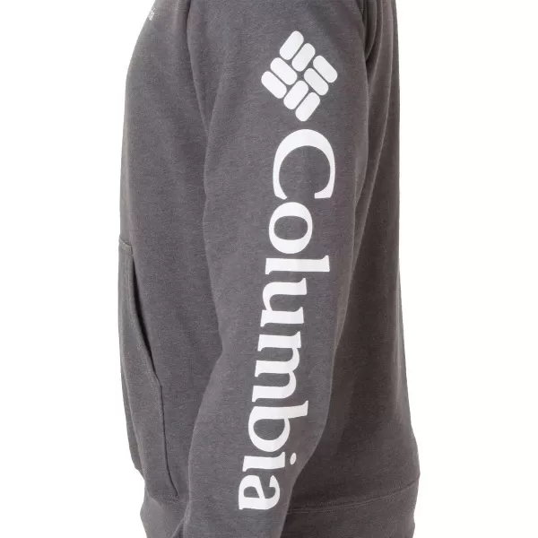 Columbia Mens Viewmont Ii Sleeve Graphic HoodieCharcoal Heather