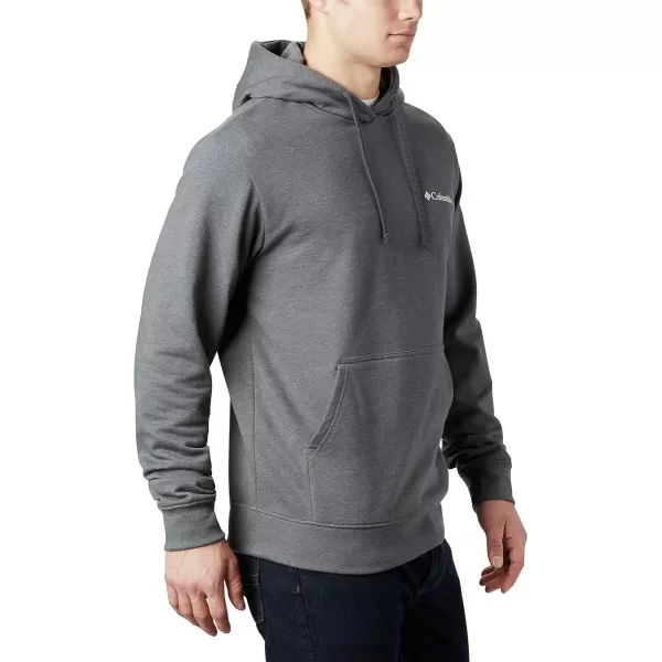 Columbia Mens Viewmont Ii Sleeve Graphic HoodieCharcoal Heather