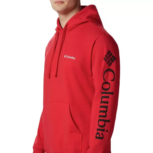 Columbia Mens Viewmont Ii Sleeve Graphic HoodieMountain Red