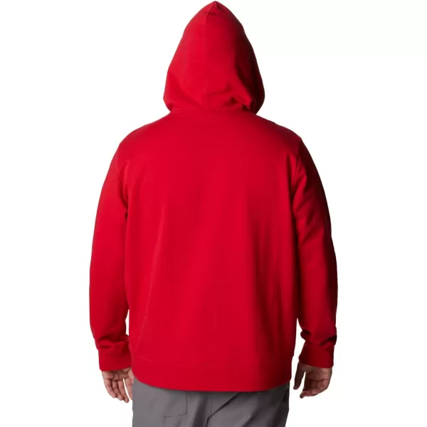 Columbia Mens Viewmont Ii Sleeve Graphic HoodieMountain Red