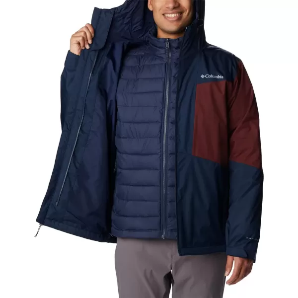 Columbia Mens Wallowa Park Interchange JacketCollegiate NavyElderberry