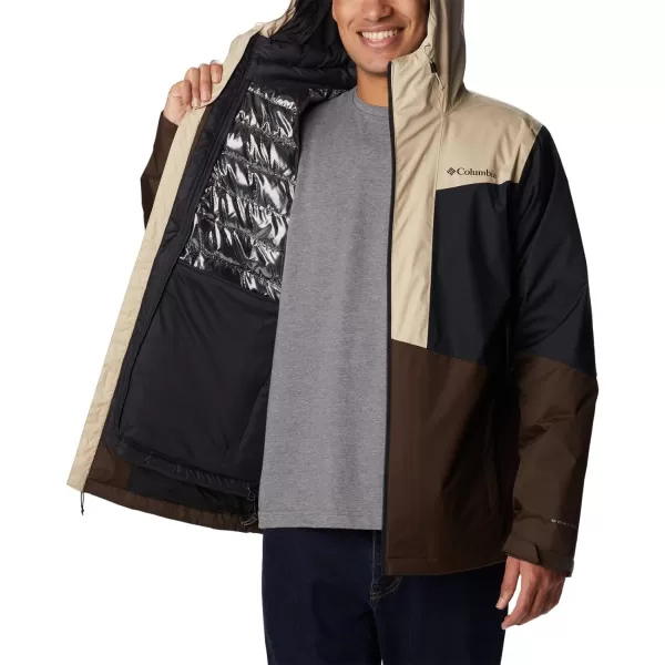 Columbia Mens Wallowa Park Interchange JacketCordovanAncient FossilBlack