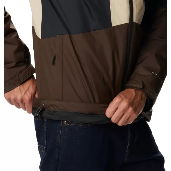 Columbia Mens Wallowa Park Interchange JacketCordovanAncient FossilBlack