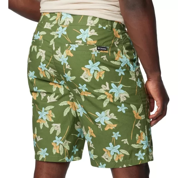 Columbia Mens Washed Out Printed ShortCanteen Tiger Lilies