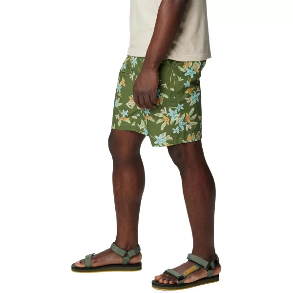 Columbia Mens Washed Out Printed ShortCanteen Tiger Lilies