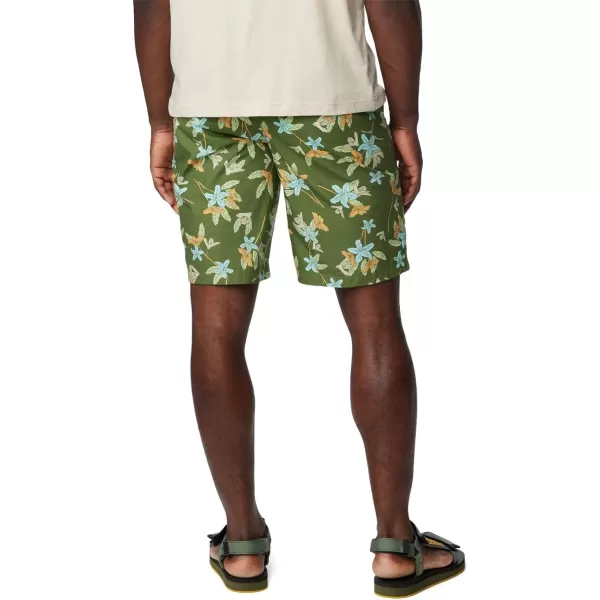 Columbia Mens Washed Out Printed ShortCanteen Tiger Lilies