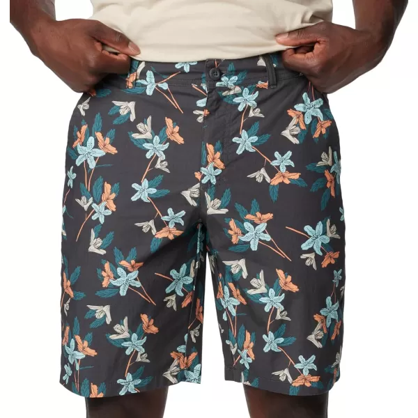 Columbia Mens Washed Out Printed ShortShark Tiger Lilies