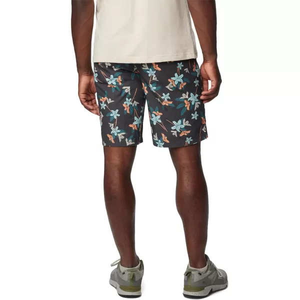 Columbia Mens Washed Out Printed ShortShark Tiger Lilies