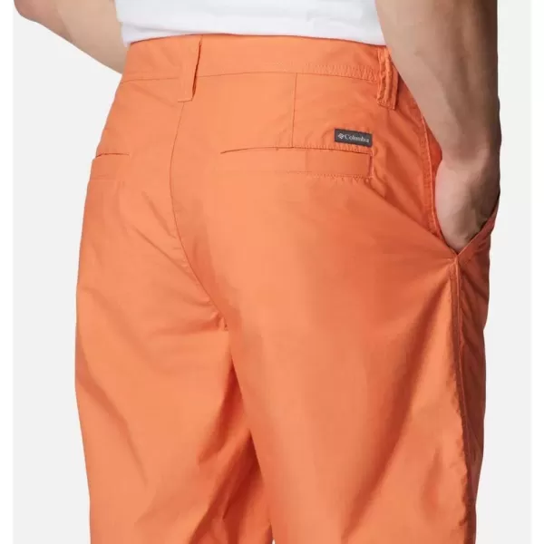 Columbia Mens Washed Out Short Cotton Classic FitDesert Orange