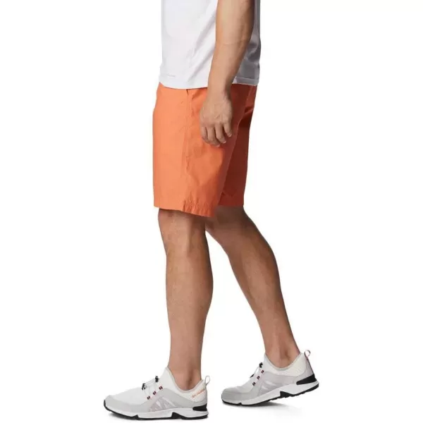 Columbia Mens Washed Out Short Cotton Classic FitDesert Orange