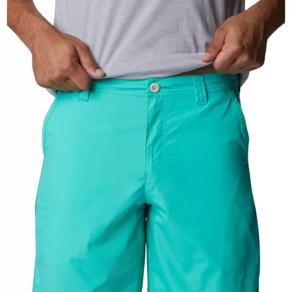 Columbia Mens Washed Out Short Cotton Classic FitElectric Turquoise