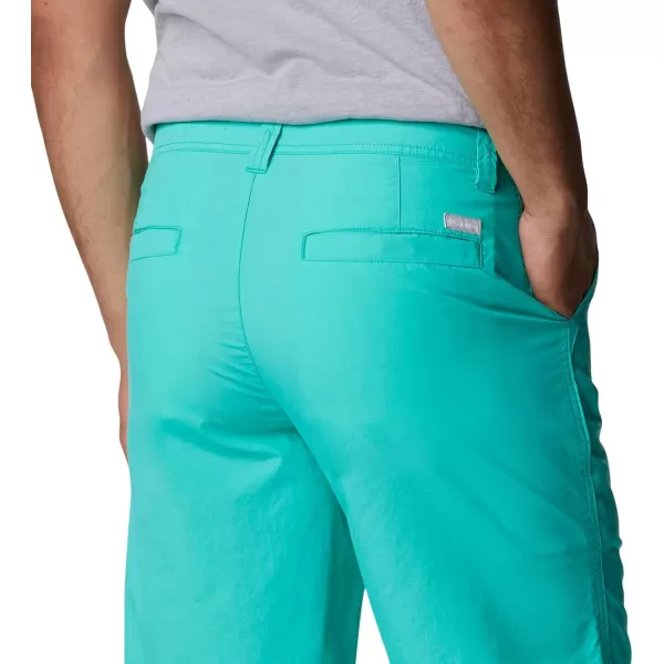 Columbia Mens Washed Out Short Cotton Classic FitElectric Turquoise