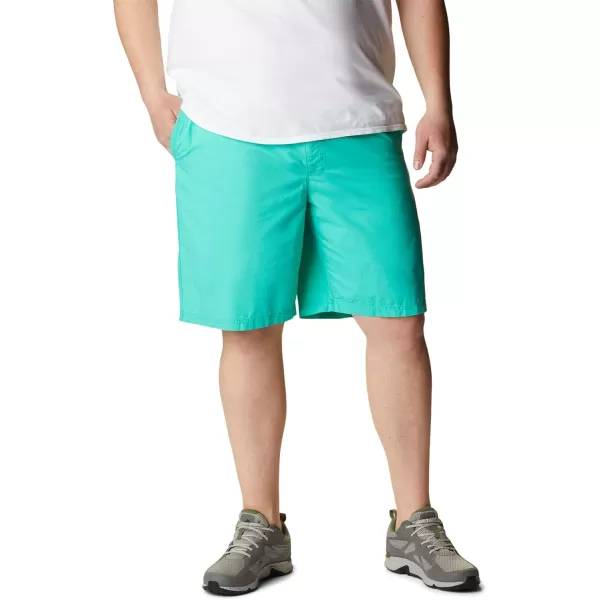 Columbia Mens Washed Out Short Cotton Classic FitElectric Turquoise