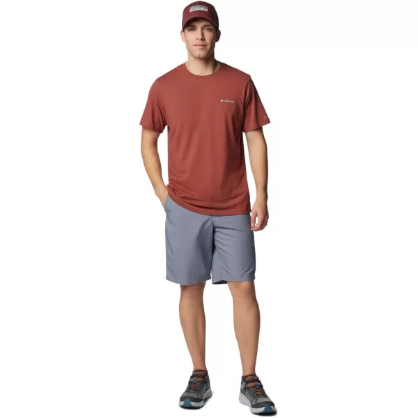 Columbia Mens Washed Out Short Cotton Classic FitGrey Ash