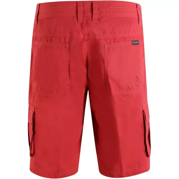 Columbia Mens Washed Out Short Cotton Classic FitSunset Red