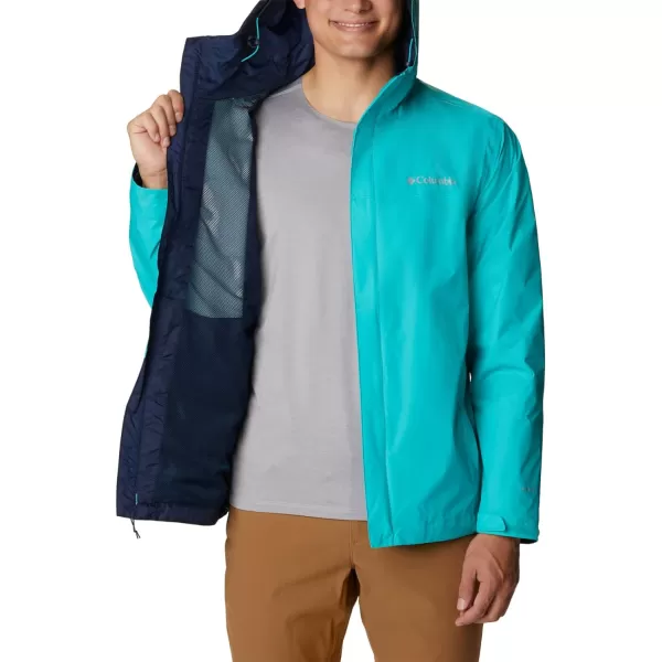 Columbia Mens Watertight II Rain JacketBright Aqua
