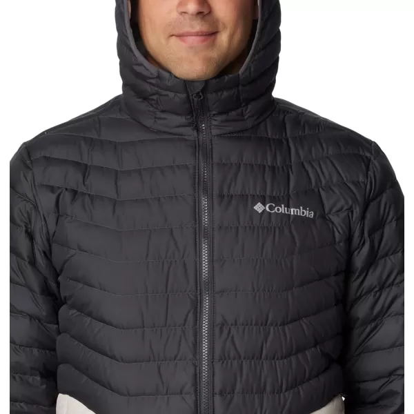 Columbia Mens Westridge Down Hooded JacketDark Stone Shark