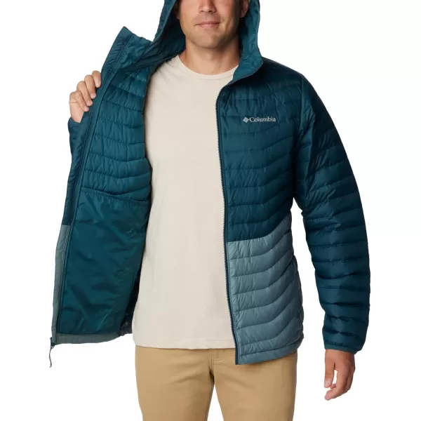 Columbia Mens Westridge Down Hooded JacketMetal Night Wave