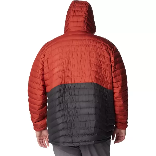 Columbia Mens Westridge Down Hooded JacketShark Warp Red